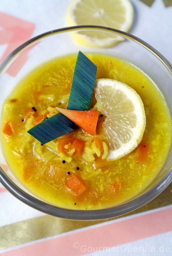 Ayurvedic lemon rice soup